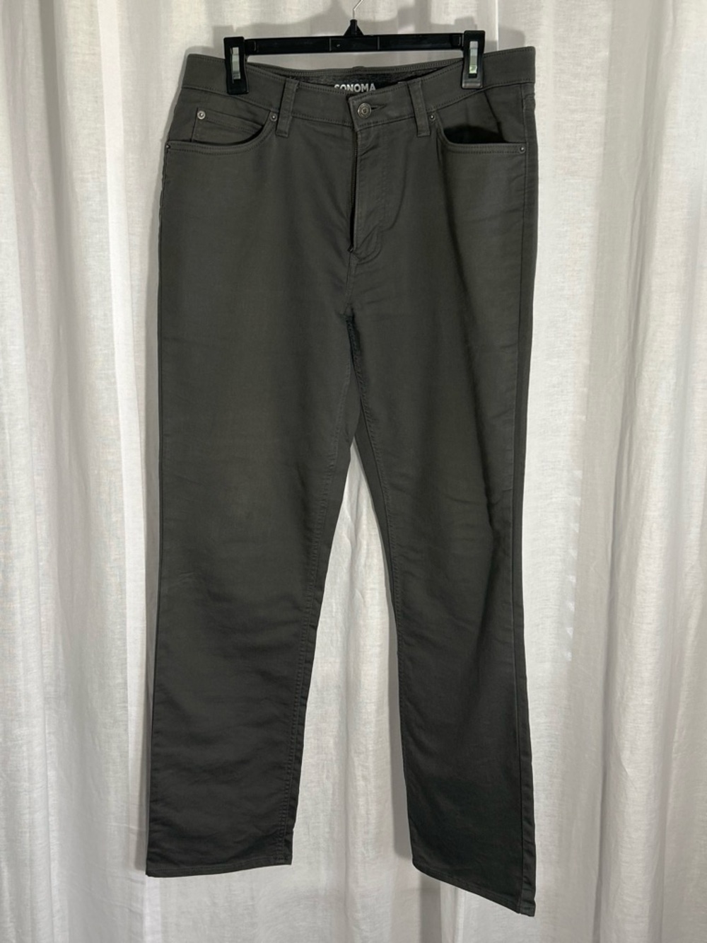 Sonoma Gray Straight Leg Men's Pants